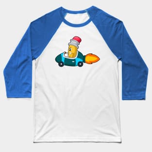 Pencil Car Baseball T-Shirt